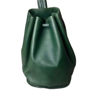 COACH Bottle Green Leather Sling Bag Vintage Backpack 9929 Mint Condition RARE